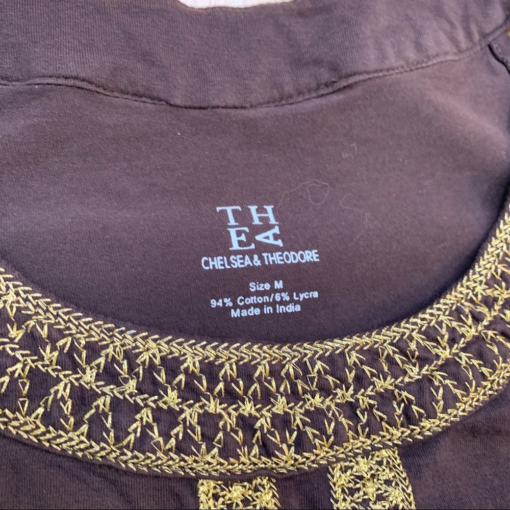 Thea Chelsea & Theodore Embroidered Sofft Dress, M - Picture 12 of 15